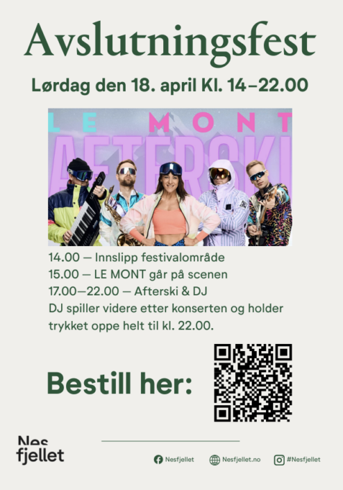 Sesongavslutning Nesfjellet 2026